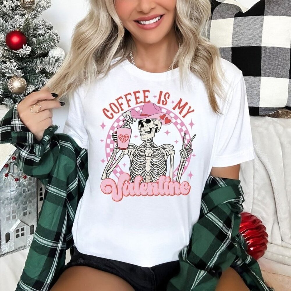 Coffee Is My Valentine Funny Valentines Day Gift Retro Statement Collector Class
